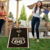 4X2 Ft Large Size Cornhole Board (Set of 2), Outdoor Game Board Set With 8 Bean Bags, Perfect For Lawn, Backyard, Beach, Park - Black / White - Image 10