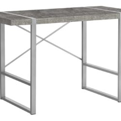 Computer Desk For Home Office, Laptop, Contemporary And Modern - Gray