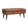 Harbour - Leather Bench - Brown - Image 3