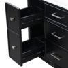 Bathroom Vanity With Ceramic Sink, Flip Out Drawer Design For Plumbing, Soft Close Drawers - Black - Image 25
