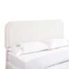 Liv - Patented 2 Drawers Queen Upholstered Storage Platform Bed - Ivory Boucle - Image 10