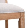 Bar Stools (Set of 2), Rubber Wood Frame, Retro Bar Chairs Suitable For Kitchen Island - Beige / Wood - Image 13
