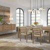 Dining Table With Leaf - Light Brown - Image 4