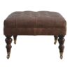 Buffalo - Leather Ottoman - Brown - Image 5