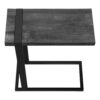 Accent Table, C - Shaped, Contemporary, Versatile Use - Black - Image 5