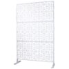 Outdoor & Indoor Metal Privacy Screen Freestanding Decorative Privacy Screen - White - Image 2