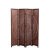 Panel Solid Wood Folding Room Divider - Brown - Image 10