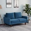 Luxurious Comfort Stationary Loveseat - Space Blue - Image 13