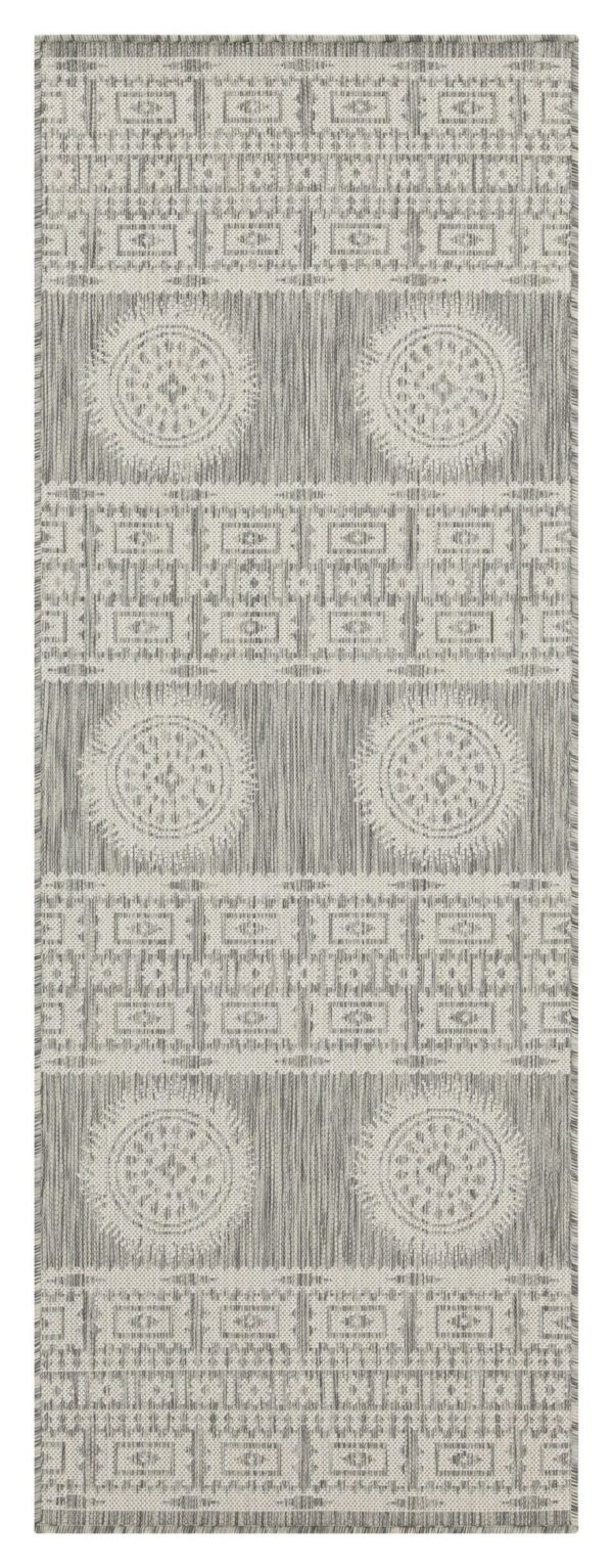 Sunshine - 2'7" X 7'3" Indoor, Outdoor Area Rug - Silver