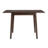 3 Piece Kitchen Dining Set With Drop Leaf Dining Table And 2 Dining Upholstered Chairs, Dining Room Set For Small Places - Brown - Image 20