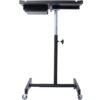 Adjustable Tear Down Work Table With Drawer For Garages, Repair Shops, And Diy, Portable, (4) 2.5" Swivel Casters, 220 Pound Capacity, Rubber Corners, Heavy Duty Steel - Black - Image 17
