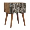 Inlay - Edessa Bone Bedside Table - Oak - Image 4