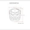 Coates - Round Macrame Pouf - Natural - Image 8