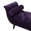 Alma - Tufted Flared Arm Entryway Bench - Purple - Image 5
