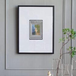 Modern Minimalist Wall Art With Roman Inspired Bust, Wall Decor For Living Room, Entryway, Bedroom - Multicolor