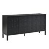 Stylish Storage Cabinet Sideboard With Unique Geometric Circle Door Design - Black - Image 11