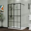 Shower Screen Walk In Wet Room - Black - Image 2