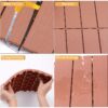 Plastic Interlocking Deck Tiles, (Set of 44), Patio Flooring Outdoor Waterproof All Weather Use For Garden Poolside Front / Back Yard - Mahogany - Image 11