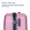 Stylish 3 Piece Luggage Sets With Tsa Lock And Spinner Wheels - Pink - Image 10
