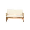 Hueber - Outdoor And Rope 4 Seater Chat Set With Cushions - Teak - Image 8