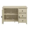 Rattan 2 Door 3 Drawer Cabinet, Suitable For Bedroom - Natural - Image 2