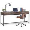 Banting - Mid Century Wide Desk - Walnut Brown - Image 8