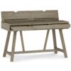 Bowman - Flip Up Desk - Distressed Gray - Image 3