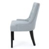 Cheney - Contemporary Dining Chair Set With Tufted Design And Wood Legs - Light Blue - Image 10