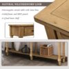 Hearth & Haven Daniel - Console Table With 2 Storage Drawers And Bottom Shelf For Living Room Entryway - Old Pine - Image 5