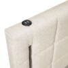 Queen Size Upholstered Platform Bed With Trundle And Drawers - Beige - Image 17