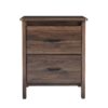 Titeca - Contemporary Wood 2 Drawer Nightstand - Brown - Image 4