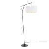 Daniella - Salon Contemporary Floor Lamp - Black / White - Image 2