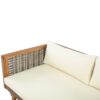Premium Outdoor Sofa Set With Waterproof Cushions Sectional Seating Group With Acacia Wood And Wicker - Brown Mix / Beige - Image 12