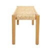 Angie - Bench Outdoor Seating Acacia Wood Faux Rattan - Teak - Image 6