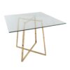 Cosmo - Contemporary / Glam Square Dining Table Legs - Clear - Image 5