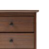Classic 3 Drawer Solid Wood Nightstand - Walnut - Image 5