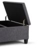 Ellis - Coffee Table Storage Ottoman - Slate Gray - Image 5