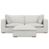Jasmine - 2 Seater Sofa And Ottoman - Gray - Image 4