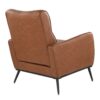 Casper - Industrial Lounger - Black / Camel - Image 3