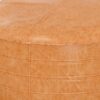 Brody - Round Coffee Table Pouf - Distressed Brown - Image 5