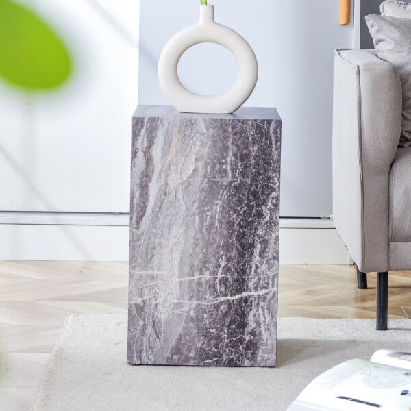Modern Coffee Table With Textured Patterns And Stylish Design - Gray