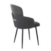 Dahlia - Contemporary Dining Chair (Set of 2) - Black - Fabric - Image 4