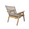 Acacia Wood Cape Woven Wicker Large Lounge Chair With Pillow For Patio, Deck, Yard, Lawn And Garden Seating Wicker (Set of 2) - Teak - Image 15