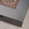Modern Square Iron Fire Pit With 50, 000 Btu Output - Dark Gray - Image 12