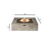 Outdoor Reinforced Fire Pit Table - Natural / Gray - Image 5