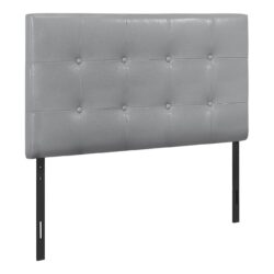 Twin Size, Bed Headboard Only, Upholstered, Transitional - Gray