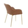 Daniella - Contemporary Dining Chair (Set of 2) - Gold / Camel - Image 4