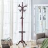Modern Hanger Multifunctional Coat And Hat Rack With Resin Stainless Steel Storage Optional Crabapple - Walnut - Image 7