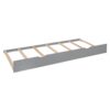 Queen Size Bed With All In One Cabinet, Shelf And Sockets, Twin Long Trundle - Gray - Image 6
