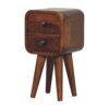 Extra Mini Curved Nightstand - Chestnut - Image 7